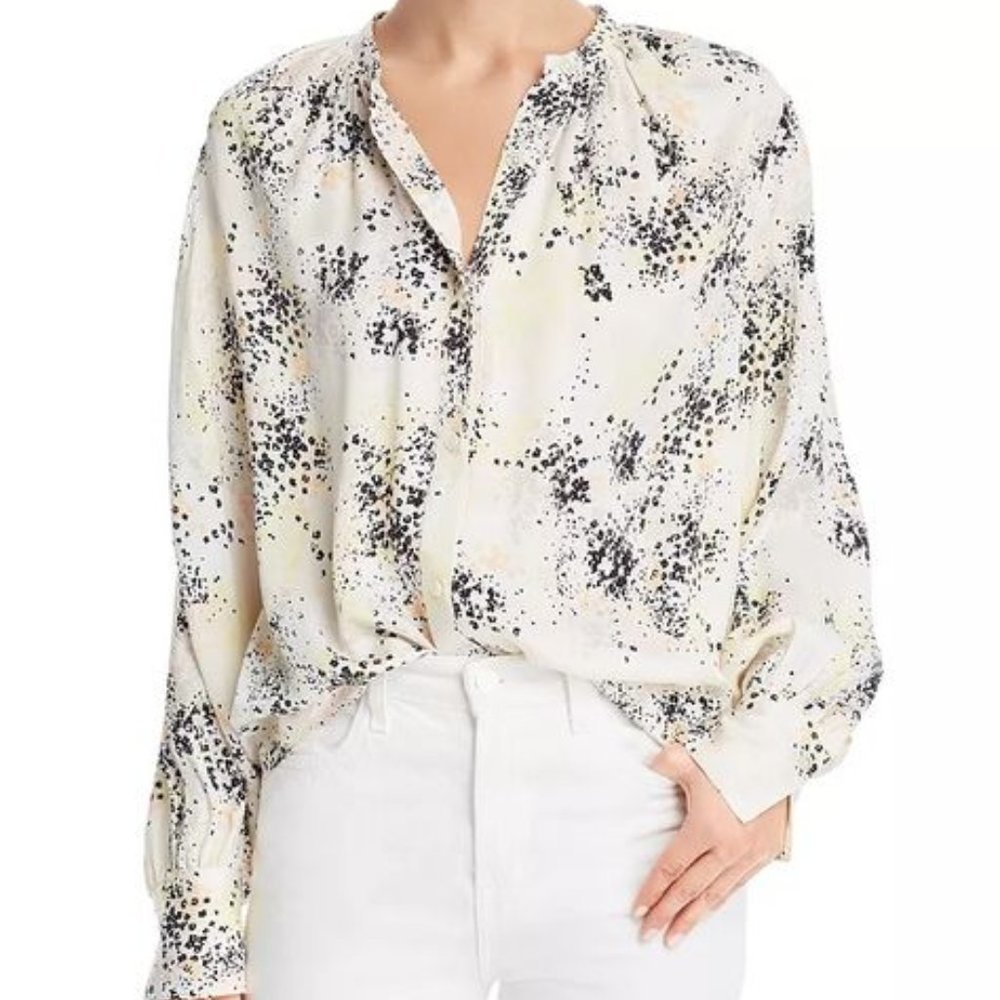 Equipment Causette Printed Silk Shirt Sz XS